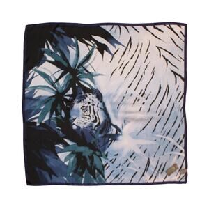 Vince Camuto Tiger Shadow 100% Silk 36" Square Scarf #VC2467